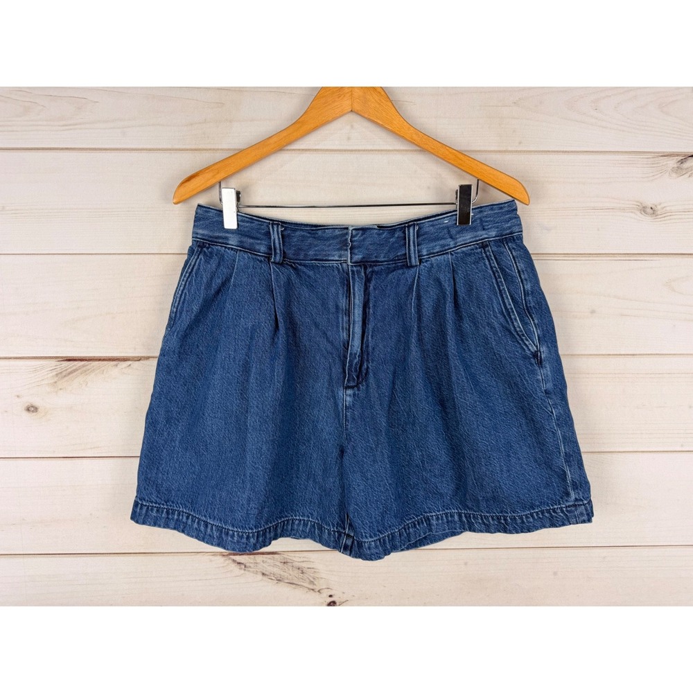 Madewell Blue Denim Trouser Shorts